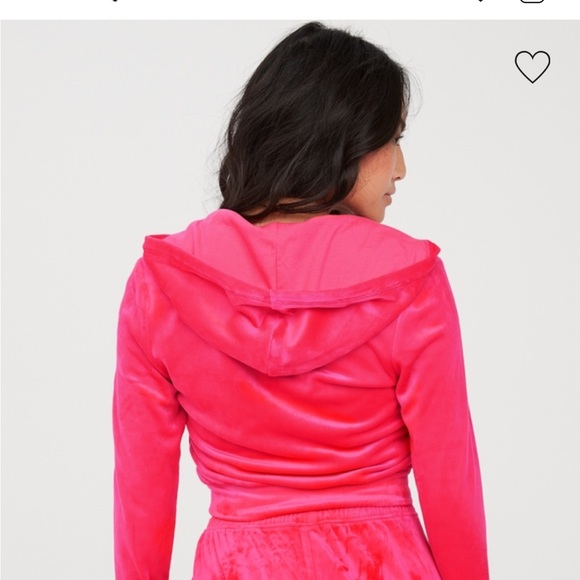 OFFLINE BY AERIE BRIGHT LIGHTS VELOUR CROPPED FULL ZIP HOODIE - Picture 2 of 6